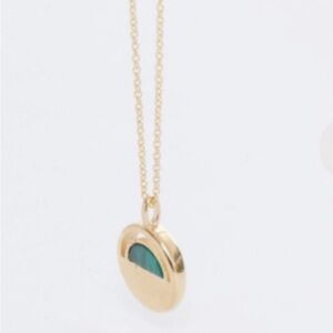 Sheisme Intuition Gold and Green Pendant Necklace
